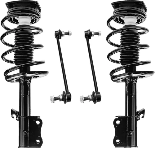Miniatura 41 de Detroit Axle - Kit de puntales delanteros para Jeep Grand Cherokee 2005-2010 2006-2010 Commander 2007 2008 2009, 2 montajes rápidos de 2 barras