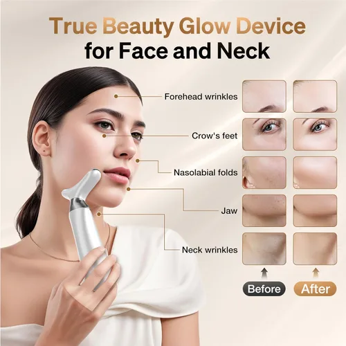 Miniatura 3 de Herramienta de masajeador facial para cara y cuello, herramienta de masajeador facial 7 en 1 con 4 modos, dispositivo de belleza masaje facial