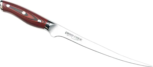 Miniatura 9 de Ergo Chef Crimson Series - Cuchillo de filete flexible curvado de 7.5 pulgadas, hoja de acero inoxidable alemán de alto carbono forjada X50CrMoV15