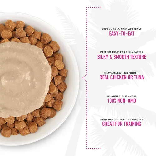 Miniatura 6 de Tiki Cat Stix Golosinas de Mousse, Golosinas Individuales Indulgentes para Lamer o Aderezo para Comida Seca, Paquete Variado, Porciones de 0.5 oz.