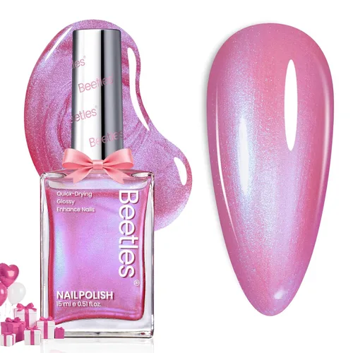 Miniatura 19 de Beetles Pearl - Esmalte de uñas natural iluminador, corrector de uñas de secado rápido, fortalecedor de uñas y tratamiento de crecimiento para uñas