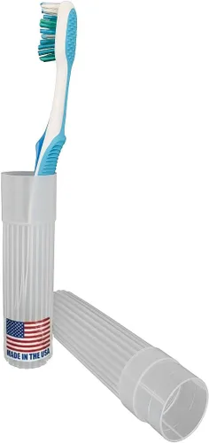 Miniatura 13 de American Comb Soporte para Cepillos de Dientes - Negro, Fabricado en EE.UU., con Orificios de Ventilación, para Fundas de Cepillos de Dientes
