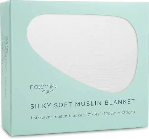 Miniatura 17 de Natemia Manta de muselina para bebé, ultra suave, transpirable, para niñas y niños, esenciales para recién nacidos, funda multiusos para cochecito