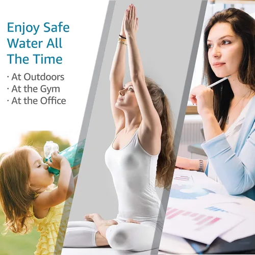 Miniatura 4 de AQUA CREST Filtro de agua para botella BB02, repuesto para filtro de botella suave Brita®, 2