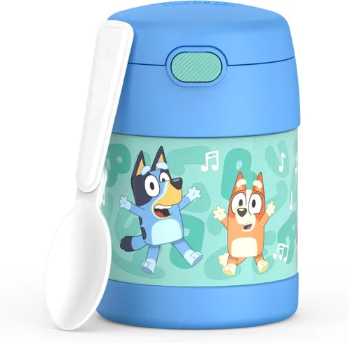 Miniatura 30 de THERMOS Funtainer - Tarro de alimentos aislado de 10 onzas, tarro de comida para niños con cuchara plegable, color negro