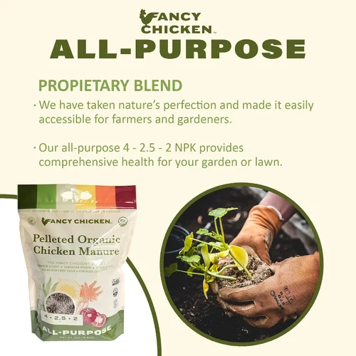 Miniatura 4 de Abono multiusos Fancy Chicken - 5 libras de estiércol orgánico de pollo en bolitas y seco Alimento vegetal totalmente natural Ideal para plantas