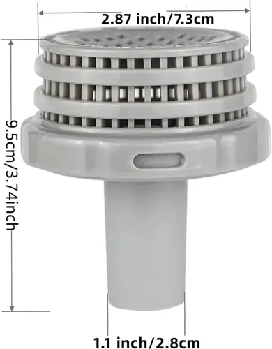 Miniatura 3 de 11070 y 11072 Filtro de piscina/conector de filtro de repuesto para 25022E, para piscina sobre el suelo y piscina enterrada entrada/salida de agua