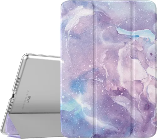 Miniatura 18 de TiMOVO Funda inteligente delgada para iPad 10.2 para iPads de 9ª/8ª/7ª generación, funda protectora translúcida de PC dura con soporte, color blanco