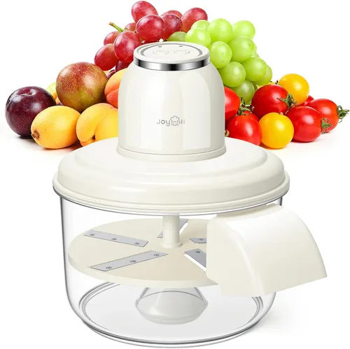 Miniatura 8 de JOYHILL Peladora eléctrica de uva, pelador automático de frutas y ajo para uva, tomate, cereza, motor de 50 W con cuchillas de acero inoxidable