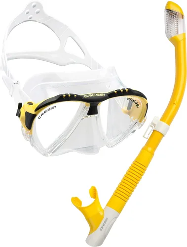 Miniatura 6 de Cressi Juego de esnórquel para adultos Máscara y snorkel Máscara de silicona cómoda de primera calidad Snorkel superior seco Diseñado