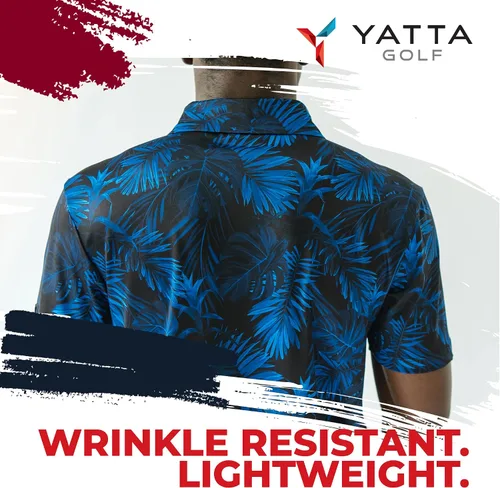Miniatura 6 de YATTA GOLF - Camiseta polo de golf de alto rendimiento para hombre