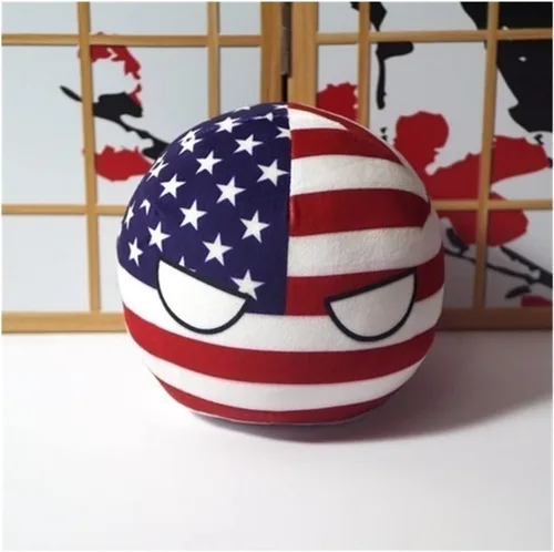 Miniatura 12 de 7.9 in Poland Ball Estados Unidos, Canadá, Reino Unido, Francia, decoración de baile de campo, cosplay de anime, decoraciones de bandera (MX, 7.9 in)