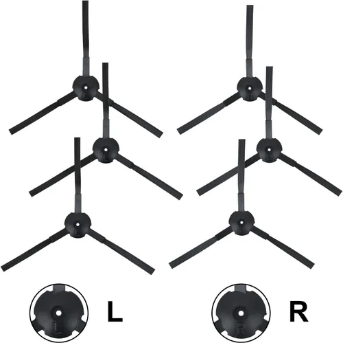 Miniatura 3 de Kit de filtro de vacío de repuesto para aspiradora robótica ILIFE V3 V3S V5 V5s, Pro Robot Aspirador 6 Filtros y 6 Cepillos Laterales y 1 Filtro