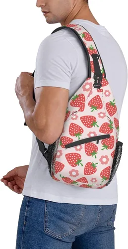 Miniatura 6 de Bolso bandolera para mujeres y hombres, mochila de viaje para senderismo, bolsa cruzada para el hombro, bolsa de pecho, casual, mochila deportiva