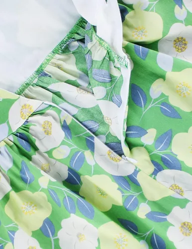 Miniatura 134 de Vestido de verano para niña, de algodón, con diseño floral