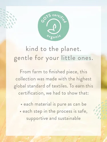 Miniatura 3 de Little Planet by Carters Baby - Envoltura de algodón orgánico para dormir y jugar para dormir y jugar Golden Orchard 9 meses Huerto dorado