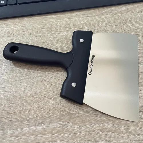 Miniatura 5 de Goldbaking Espátula de recubrimiento para raspador de chocolate raspador de masa de acero inoxidable (pequeña)