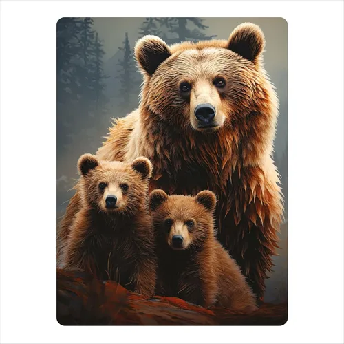 Miniatura 32 de 3D LiveLife Imán - A Love So Grand de Deluxebase. Imán lenticular para refrigerador de animales salvajes. Imanes planos decorativos 3D Gorilla.