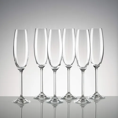 Miniatura 5 de Lenox Copas de Champán, Juego de 6 Copas de Champán de 8 Oz, Clásicos de la Toscana, 3.8 x 25.4 cm, Vidrio Europeo Transparente, Copas con Pie
