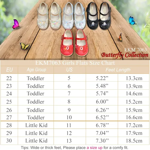 Miniatura 6 de EIGHT KM EKM7063 - Zapatos de vestir para niñas pequeñas, zapatos planos Mary Jane, zapatos de princesa para boda, zapatos de ballet