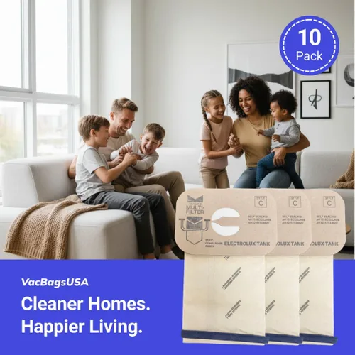 Miniatura 5 de VacBagsUSA - Paquete de 10 bolsas de repuesto para bolsas de vacío Electrolux Style?C de 4 capas, se adapta a modelos de recipiente clásicos, Lux
