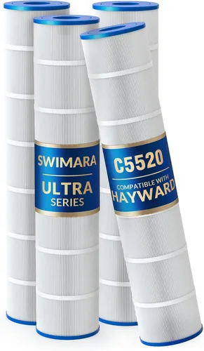 Miniatura 12 de C4030 C4025 Cartuchos de filtro de piscina, 5 onzas + tela trilobal, repuesto para Hayward CX880XRE, PA106, 424 pies cuadrados, paquete de 4, serie