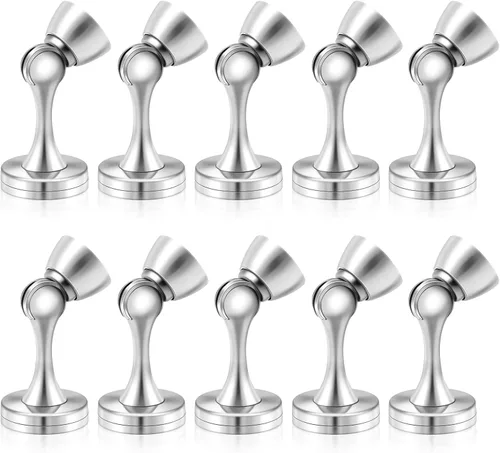 Miniatura 26 de Topes magnéticos para puerta, topes de puerta negros para la parte inferior de la puerta, montaje en pared, protector de pared magnético resistente