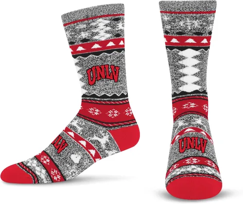 Miniatura 35 de For Bare Feet Ugly Holiday Sweater Crew Sock NCAA