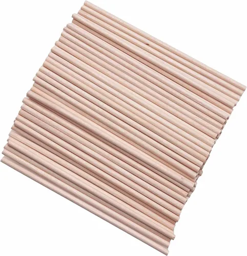 Miniatura 12 de 60 varillas de madera de 4 pulgadas de madera natural sin terminar para proyectos de manualidades, decoración del hogar, decoración del hogar