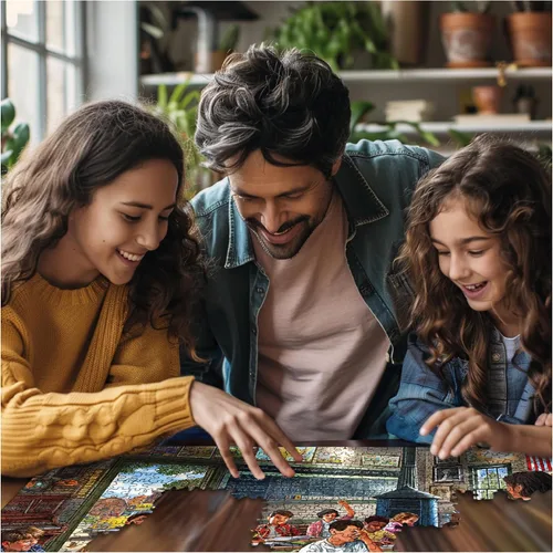 Miniatura 4 de White Mountain Rompecabezas de Aula Vintage para Adultos de 1000 Piezas Rompecabezas Icónico de Verano para Personas Mayores y Familia