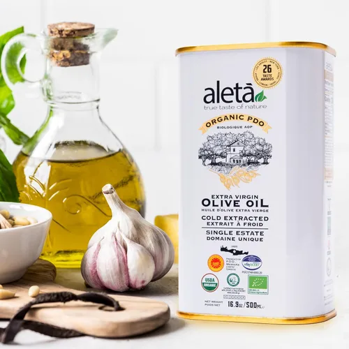 Miniatura 7 de Aleta Farms - Aceite de oliva virgen extra, orgánico USDA, aceite de oliva rico en polifenoles de una sola finca, prensado en frío, premios globales