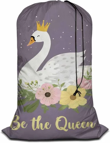Miniatura 11 de Swono Bolsa de lavandería extra resistente de jirafa colorida, diseño de jirafa arcoíris de acuarela, bolsa con cordón ajustable y tela resistente