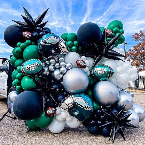 Miniatura 3 de 50 globos de aluminio negro con forma de cono de estrella grande de 26 pulgadas, globos de Mylar de estrella de explosión negra de 12 puntos 3D