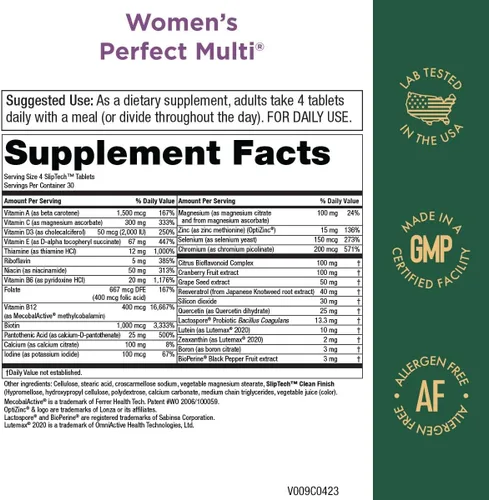 Miniatura 2 de Purity Products Multivitamínico perfecto para mujer, apoya la salud del tracto urinario, sistema inmunológico, hueso + músculo, cabello, piel, uñas