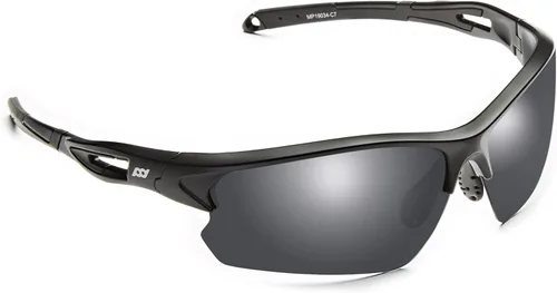 POLARS DESIGN Outdoor Sports Polarized Sunglasses for Men and Women, TR90 Frame, UV Protection, With Case, for Fishing Hiking Alfombrilla negra C7