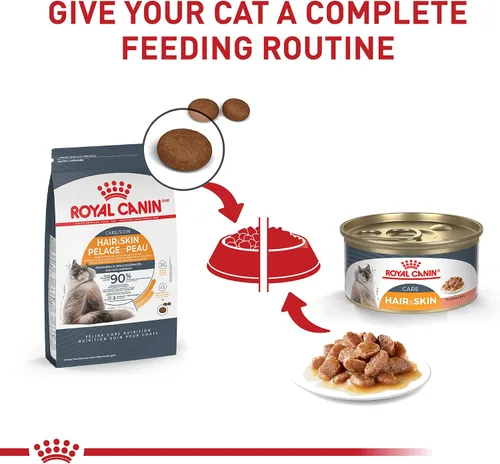 Miniatura 4 de Royal Canin Feline Care Nutrition Cuidado del cabello y la piel en rodajas finas en salsa para gatos, 3 onzas (paquete de 24)