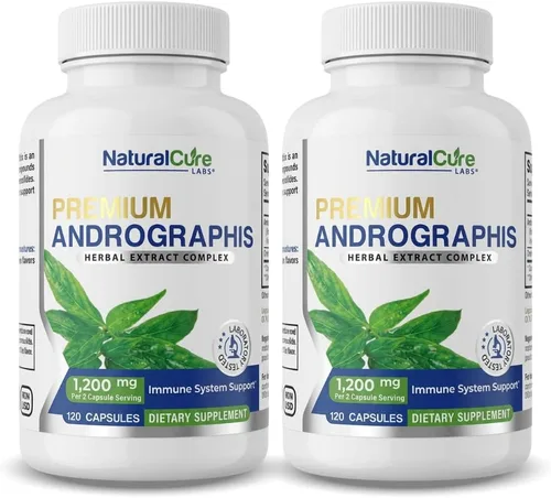 Miniatura 10 de Natural Cure Labs Extracto premium de Andrographis Paniculata 1,200 mg - 100 mg de andrografólidos estandarizados - Cápsulas veganas de apoyo