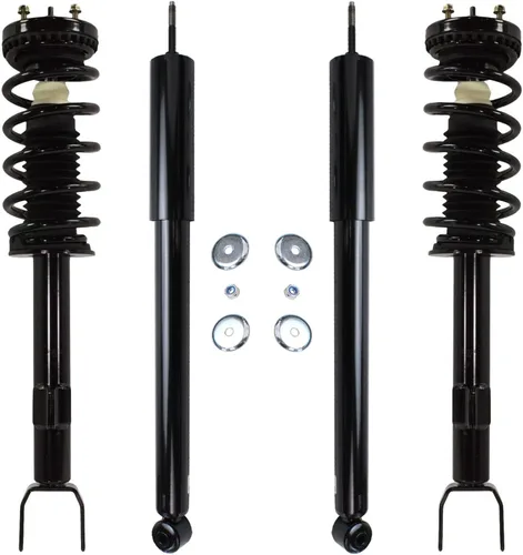 Miniatura 83 de Detroit Axle - Amortiguadores de puntales para Nissan Sentra 2007-2012 [Base S SL SR] Puntales delanteros completos con amortiguadores traseros