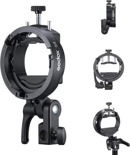 Godox Soporte S3 Bowens Mount Universal Speedlite Flash Soporte para Godox AD200 AD200Pro II AD300Pro TT685II TT350 V350 V480 V860II V860III