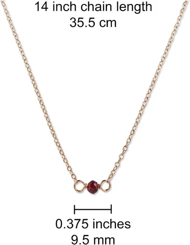 Miniatura 180 de Gargantilla de piedra natal – Regalo de cumpleaños, regalo para niña, mujer, amiga, hija, esposa, mamá, ella, joyas de piedras preciosas para uso