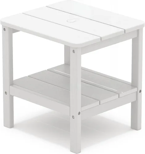 Miniatura 31 de SERWALL Mesa auxiliar Double Adirondack, Mesa auxiliar de forma rectangular, Negra