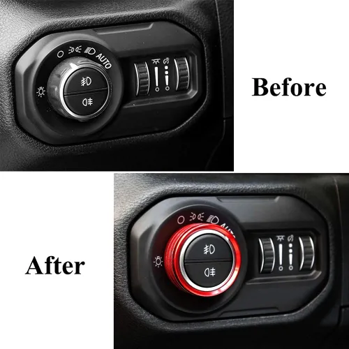 Miniatura 5 de Thor-Ind Cubierta de botón para interruptor de aire acondicionado de CA para Jeep Wrangler JL JLU Rubicon Sahara 2018 2019-2021 Gladiator JT