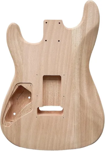 Miniatura 4 de DBL Kit de guitarra de bricolaje para principiantes y profesionales, diestros con diapasón de palisandro y cuerpo de caoba, construye tu propia