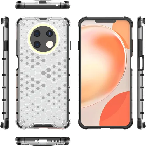 Funda compatible con Huawei nova Y91 4G, compatible con Huawei nova Y91 4G STG-LX1 STG-LX2 funda 2 en 1 para teléfono, color blanco