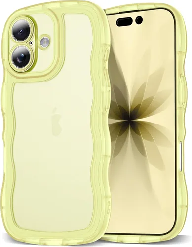 Miniatura 40 de SKYLMW Compatible con iPhone 6s Plus/6 Plus Case de 5.5", Linda Kawaii Marco Ondulado Rizado Forma de Marco Funda de Silicona Suave Resistente a