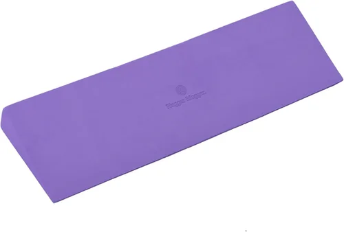Hugger Mugger Cuña de yoga: elevación suave para muñecas sensibles, duradera y estable, soporta articulaciones, ideal para perros hacia abajo Púrpura