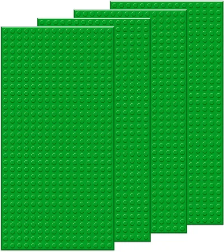 Miniatura 13 de EKIND 4 placas base clásicas de 5 x 10 pulgadas, compatibles con ladrillos de juguete de las principales marcas, fomenta la lógica y la creatividad
