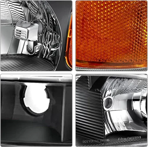 Miniatura 6 de AS Faros compatibles con GMC Sierra 1500HD 2500HD/2007 1500 2500 3500 Classic / 00-06 Yukon 1500/2500XL (Excepto modelo Denali)