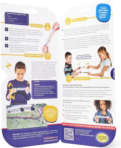 Miniatura 4 de Steve Spangler Science - Barra de energía, divertidos kits de ciencias para que los niños aprendan sobre conductores de electricidad, seguro
