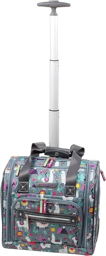 Miniatura 6 de Lily Bloom Designer - Maleta de viaje de 15 pulgadas, para viajes cortos, fin de semana, negocios, equipaje ligero, maleta de 2 ruedas giratorias